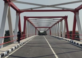 7 Tahun Mangkrak, Ini Penampakan Jembatan Jongbiru Kediri Usai Diresmikan