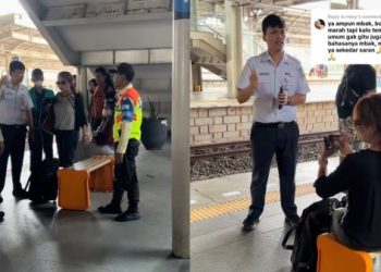 Viral Perempuan Ngamuk di Stasiun Gegara Ditegur Aksi Medsosnya, Netizen: Cek Kodam