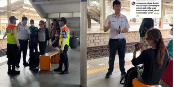 Viral Perempuan Ngamuk di Stasiun Gegara Ditegur Aksi Medsosnya, Netizen: Cek Kodam. (foto: tangkapan layar)