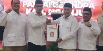 Koalisi Gerindra PKB PPP Siap Menangkan Gus Ibin di Pilkada Nganjuk. (foto/bacaini)