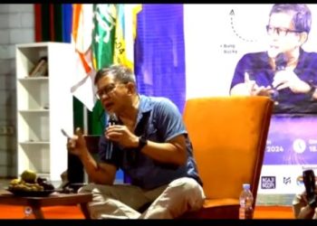 Rocky Gerung di Blitar Tantang Aktivis PMII Tarik Kader dari Kabinet, Berani?