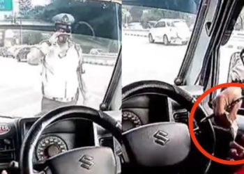 Terekam Dashcam, Diduga Pungli Oknum Polisi Viral di Media Sosial