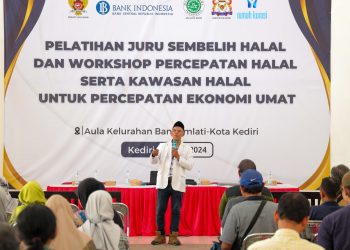 Dukung Percepatan Industri Halal, Pemkot Kediri dan MUI Kota Kediri Kolaborasi Adakan Pelatihan Juru Sembelih Halal (Juleha). Foto : Dok. Pemkot Kediri
