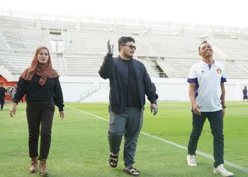 Perdana Digunakan Latihan Persik, Mas Dhito Sebut Perencanaan Tahap 2 Stadion GDJ Selesai Agustus. Foto : Dok. Pemkab Kediri