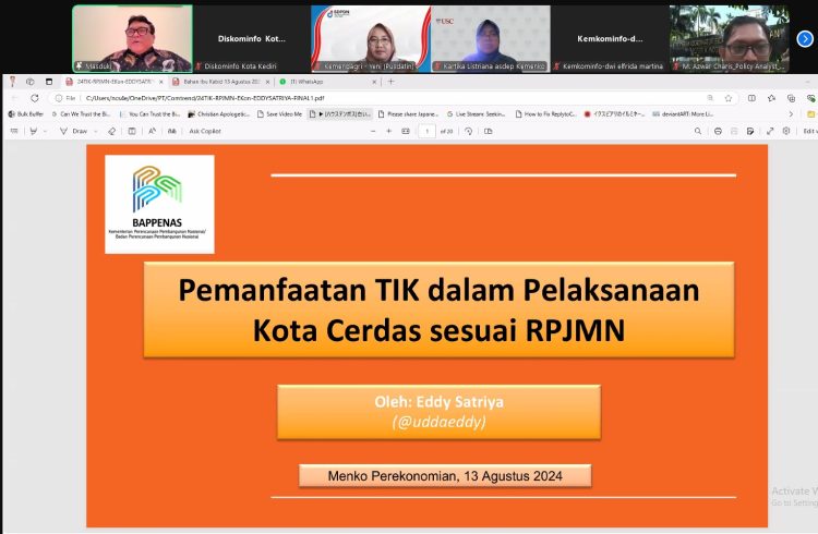 Hadiri FGD Pemanfaatan TIK pada Smart City, Diskominfo Tekankan Pentingnya Kolaborasi Stakeholder