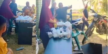 Viral Kades Arogan Tendang Meja Posyandu Gegara Didesak Bayar Gaji Kader. (foto/tangkapan layar)