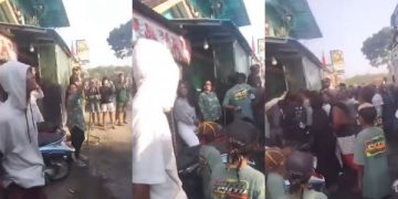 Viral Emak-emak Pemberani, Siram Sound Horeg Karnaval Karena dianggap Berisik (foto: Tangkapan Layar)