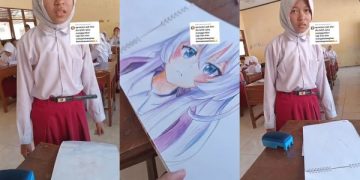 Viral Bakat Menggambar Bocah SD Diluar Nalar, Warganet: Calon Aset Besar Indonesia   . (foto: tangkapan layar)