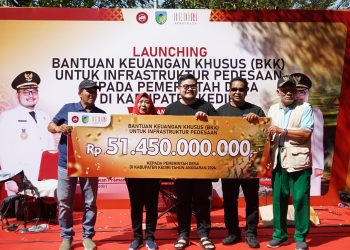 Pemerataan Pembangunan, Mas Dhito Beri BKK 150 Juta Per Desa . Foto : Dok. Pemkab Kediri