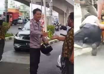 Viral Aksi Preman Jalanan yang Didorong Tipis-tipis Langsung Terjengkang