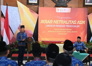 Gelar Deklarasi Netral di Pendopo, Bupati Trenggalek Janji Tak Gerakkan ASN