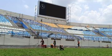Renovasi Stadion Kanjuruhan Malang Capai 85 %, Gate 13 Jadi Museum Kemanusiaan. (foto/Bacaini)
