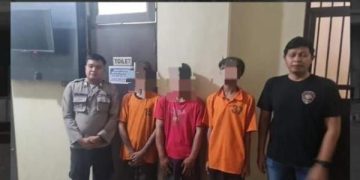 Keroyok Remaja Hingga Tewas, 3 Warga Nganjuk Dicokok. (foto:ist)