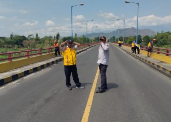 Pembangunan Ulang Jembatan Semampir, Uji Beban Jembatan Dimulai Hari Ini