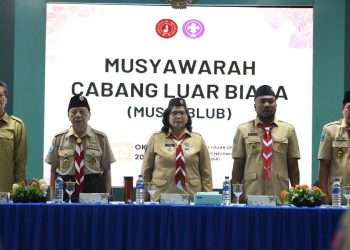 Pj Wali Kota Kediri Zanariah Buka Musyawarah Cabang Luar Biasa Gerakan Pramuka Kota Kediri. Foto : Dok. Pemkot Kediri