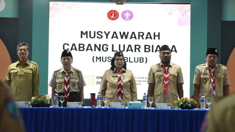 Pj Wali Kota Kediri Zanariah Buka Musyawarah Cabang Luar Biasa Gerakan Pramuka Kota Kediri. Foto : Dok. Pemkot Kediri