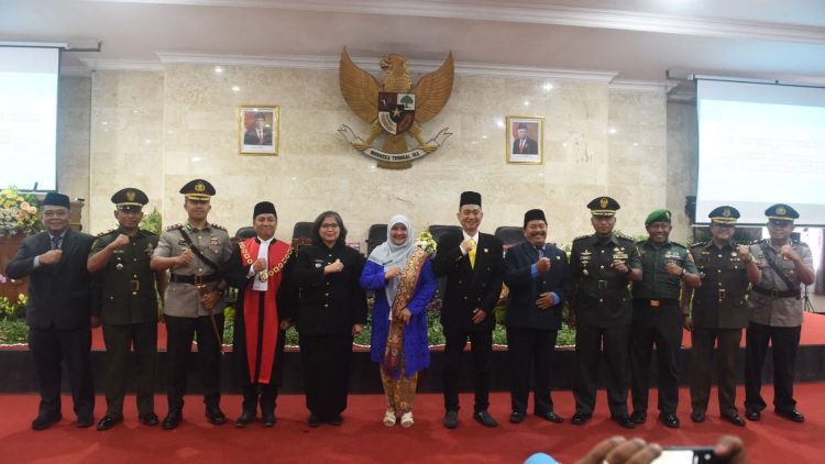 Pj Wali Kota Kediri Hadiri Peresmian Pengangkatan Pimpinan DPRD Kota Kediri Masa Jabatan 2024-2029. Foto : Dok. Pemkot Kediri