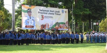Pj Wali Kota Kediri Pimpin Upacara Hari Jadi Ke-79 Provinsi Jawa Timur