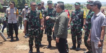 Pastikan TMMD Selesai Sesuai Target Asisten Teritorial KSAD Tinjau Lokasi