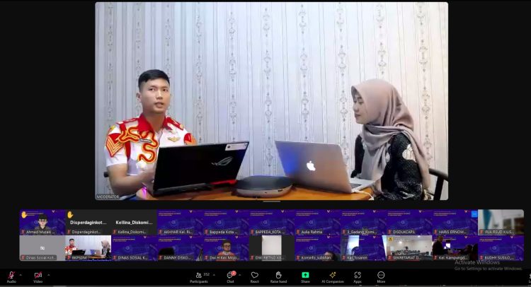 Hindari Celah Kejahatan Digital, Pemkot Kediri Berikan Literasi Kemanan Digital Melalui Webinar Harmoni Belajar Seri 3