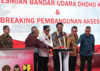 Menko Marves Resmikan Bandara Dhoho, Pemkab Kediri Dorong Percepatan Sarpras Pendukung. Foto : Dok. Pemkab Kediri