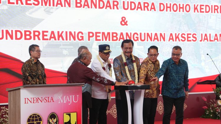 Menko Marves Resmikan Bandara Dhoho, Pemkab Kediri Dorong Percepatan Sarpras Pendukung