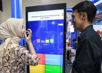 Quiz Corner Diskominfo Kota Kediri Tarik Minat Pengunjung di Jatim DigiFest 2024