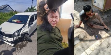 Viral Perempuan Muda Nekat Begal Sopir Taksi Online Surabaya. (foto/Tangkapan Layar)