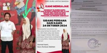 Viral Guru Honorer Ditahan Gegara Tak Mampu Bayar Uang Damai 50 Juta. (foto:Tangkapan Layar)