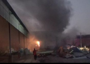 Kebakaran Ludeskan Pabrik Pakan Ternak di Jombang, Kerugian Ditaksir Ratusan Juta