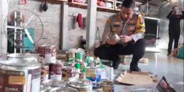 Polres Kediri Tangkap Biang Kerok Keracunan Massal Jemaah Selawat. (foto:Bacaini)