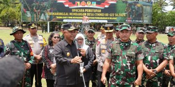 Resmi Ditutup, TMMD ke-122 Berhasil Bangun Jalan Tembus Antar Desa di Kabupaten Kediri