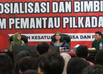 Pj Wali Kota Kediri Buka Sosialisasi dan Bimbingan Teknis Tim Pemantau Pilkada Tahun 2024. Foto ; Dok. Pemkot Kediri