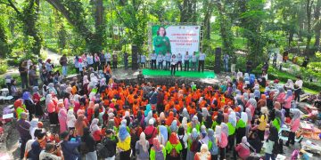 Buka Lomba Mewarnai World Clean Up Day, Pj Wali Kota Kediri Zanariah Tekankan Pentingnya Menjaga Lingkungan Sejak Dini. Foto : Dok. Pemkot Kediri