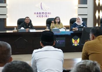 Pj Wali Kota Kediri Tekankan Monitoring dan Evaluasi Program Kebijakan Yang Telah Dijalankan, Untuk Bisa Naik Predikat Kota Layak Anak. Foto : Dok. Pemkot Kediri
