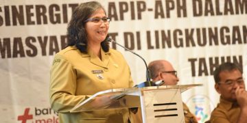 Pj Wali Kota Kediri Zanariah Buka Sosialisasi Antikorupsi Sinergitas APIP-APH dalam Penanganan Pengaduan Masyarakat. Foto : Dok. Pemkot Kediri