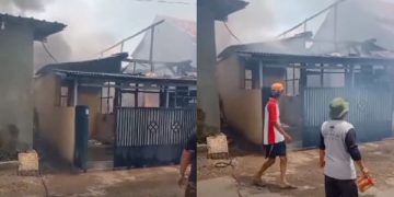 Viral Anak Durhaka, Bakar Rumah Orang Tua Gegara Tak Dibelikan Motor. (foto/tangkapan layar)
