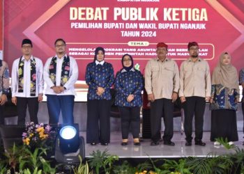 Debat Ketiga Pilkada Nganjuk Diramaikan Nobar di Seluruh PPK dan PPS