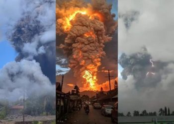 Erupsi Terbaru Gunung Lewotobi Laki-laki Semburkan Abu Vulkanik Raksasa