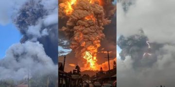 Erupsi Terbaru Gunung Lewotobi Laki-laki Semburkan Abu Vulkanik Raksasa (foto/Instagram)