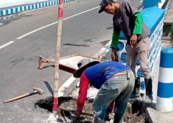 Langkah Cepat Pemkab Blitar Perbaiki Jalan Amblas di Jembatan Dawuhan