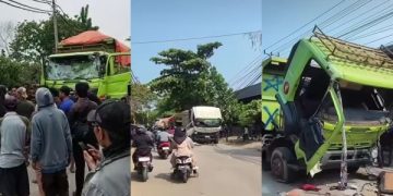 Viral Truk Tanah Dirusak Warga Gegara Sering Makan Korban. (foto/tangkapan layar)