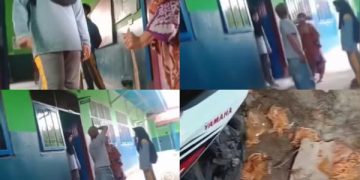 Viral Ibu Kantin Madrasah Marah-marah, Labrak Siswa yang Berjualan. (foto/Tangkapan Layar)