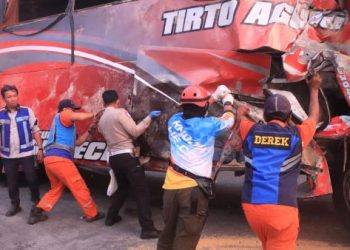 1 Jenazah Korban Kecelakaan Bus Pariwisata di Tol Pandaan-Malang Belum Diambil Keluarga