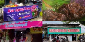 Jelajah Kuliner Viral Kediri, Mulai Kudapan Bikang Hingga Krengsengan Kambing Muda. (foto/ist)