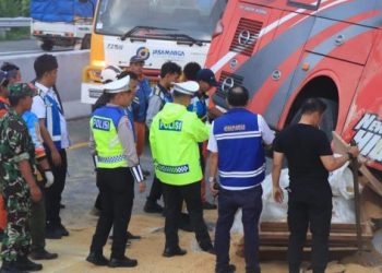 Polisi Dalami Kecelakaan Bus Pariwisata di Tol Pandaan-Malang KM 77