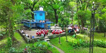 Resmikan Pojok Baca Digital, Pj Wali Kota Kediri :  Sambil Santai Nikmati Suasana Taman Sekaligus Tambah Pengetahuan. Foto : Dok. Pemkot Kediri