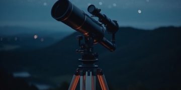 Ilustrasi hilal Ramadan 1447 H di langit Indonesia