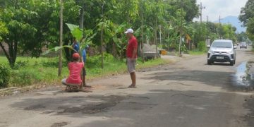 Pemkab Trenggalek: Sebelum Idul Fitri Tak Ada Jalan Berlobang di Wonoanti (foto/Bacaini)