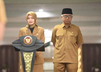 Ini Pesan Mbak Wali Untuk ASN Saat Pimpin Apel Perdana di Balai Kota Kediri. Foto : Dok. Pemkot Kediri